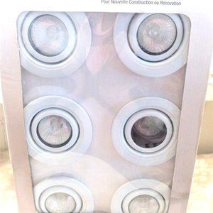 6 Pk Commercial Electric 3" Recessed Lighting Kit 142 995 Ceiling Pocket Lights